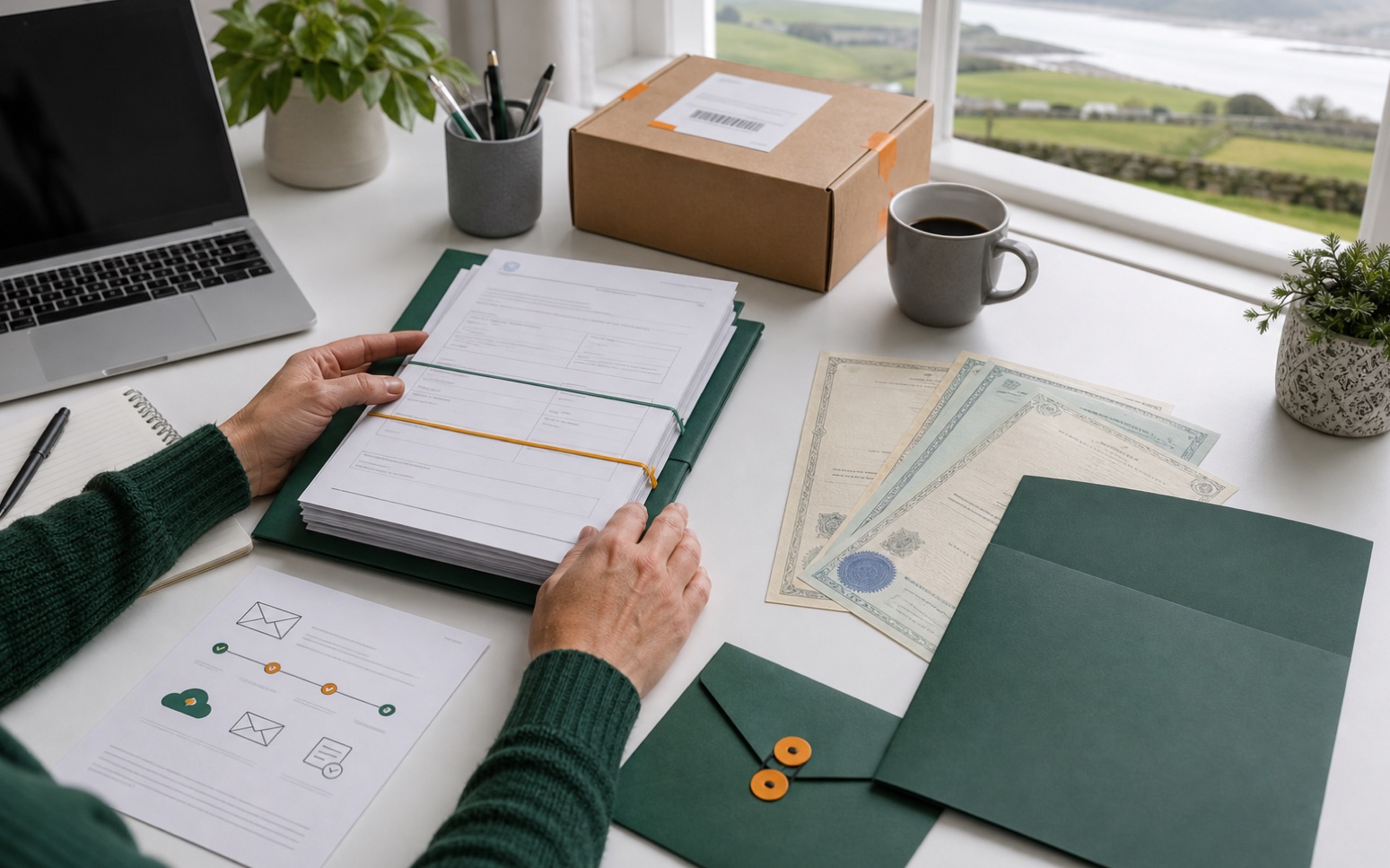 Irish Foreign Births Register application, tracking and document-return plan